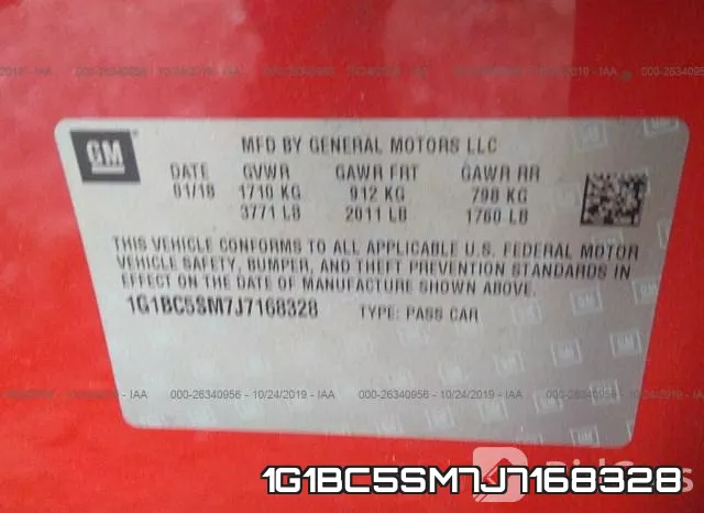 1G1BC5SM7J7168328 фото 10