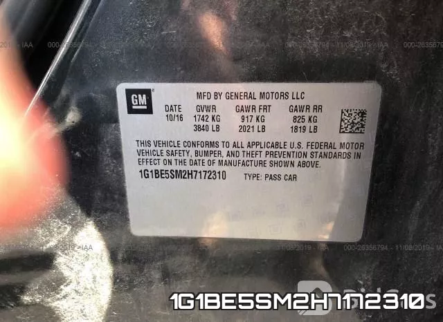 1G1BE5SM2H7172310 фото 10