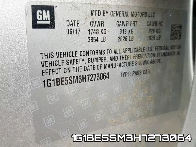 1G1BE5SM3H7273064 фото 2