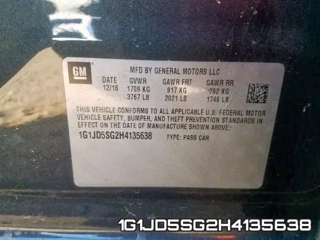 1G1JD5SG2H4135638 фото 2