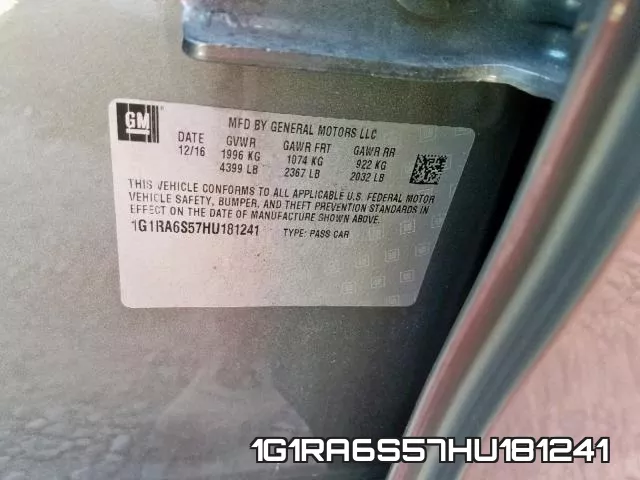 1G1RA6S57HU181241 фото 2