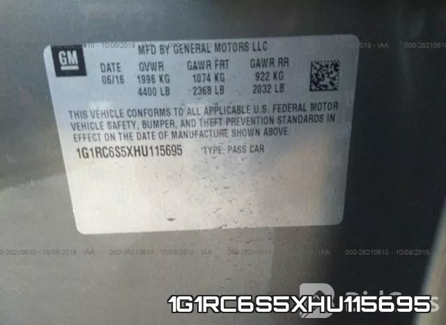 1G1RC6S5XHU115695 фото 10
