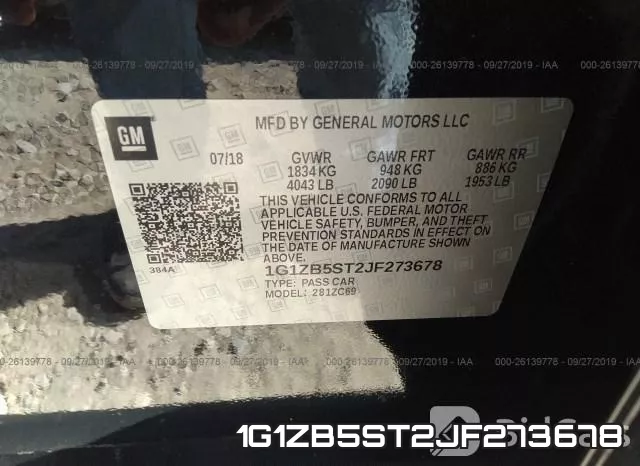 1G1ZB5ST2JF273678 фото 9