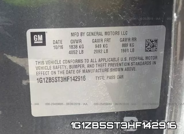 1G1ZB5ST3HF142916 фото 10