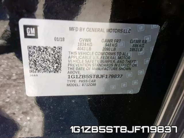1G1ZB5ST8JF179837 фото 2