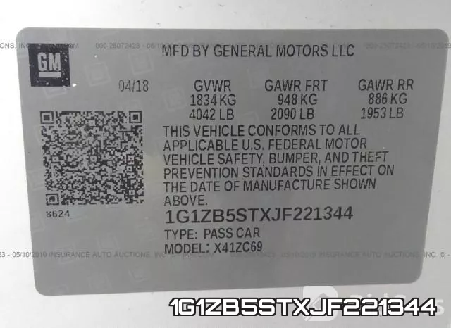 1G1ZB5STXJF221344 фото 10
