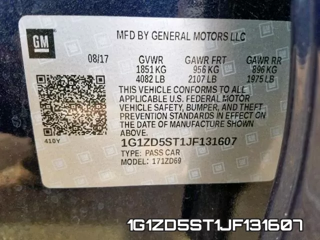 1G1ZD5ST1JF131607 фото 2