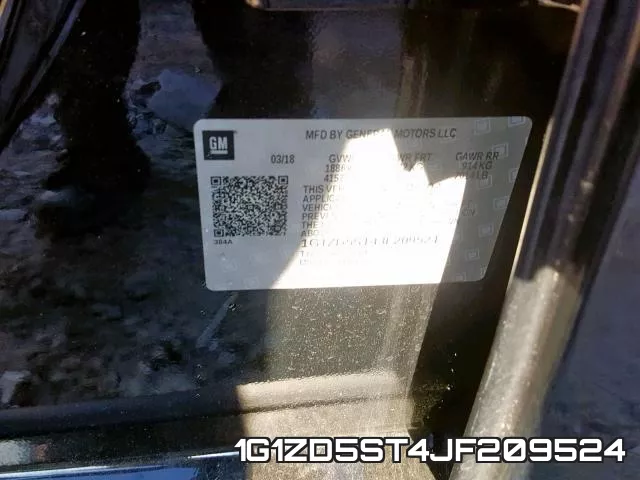 1G1ZD5ST4JF209524 фото 2
