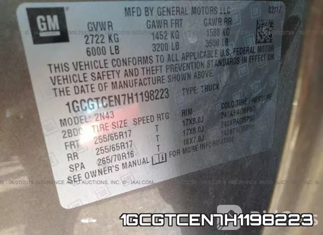 1GCGTCEN7H1198223 фото 10