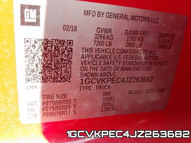 1GCVKPEC4JZ263682 фото 2
