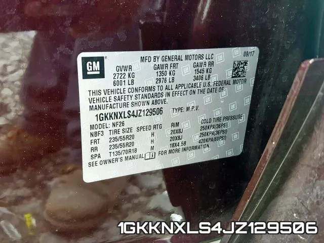 1GKKNXLS4JZ129506 фото 2