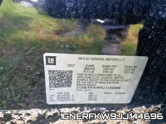 1GNERFKW9JJ144696 фото 2