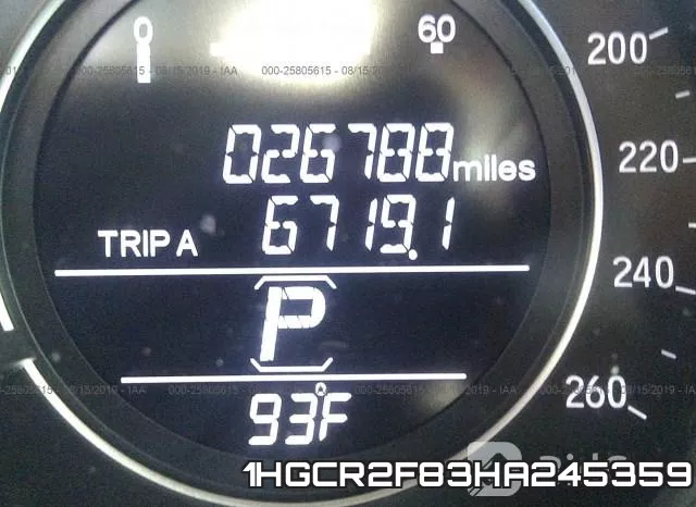 1HGCR2F83HA245359 фото 8