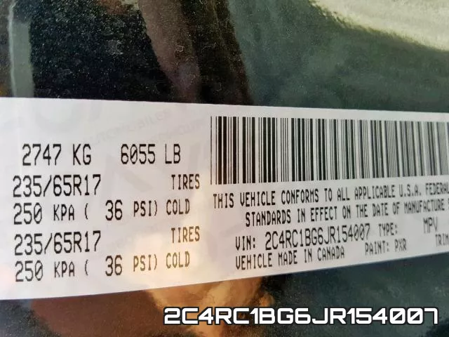 2C4RC1BG6JR154007 фото 2