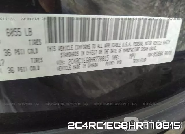 2C4RC1EG8HR770815 фото 9