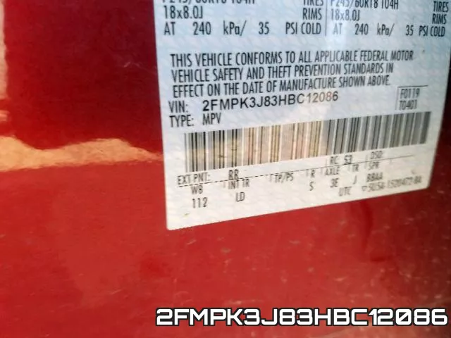 2FMPK3J83HBC12086 фото 2