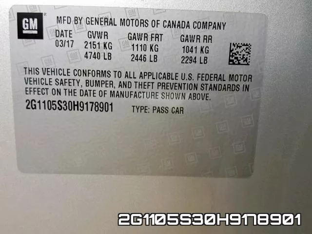 2G1105S30H9178901 фото 2