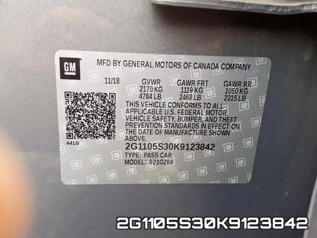 2G1105S30K9123842 фото 2