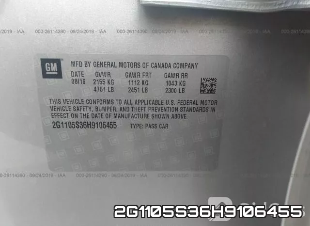 2G1105S36H9106455 фото 10