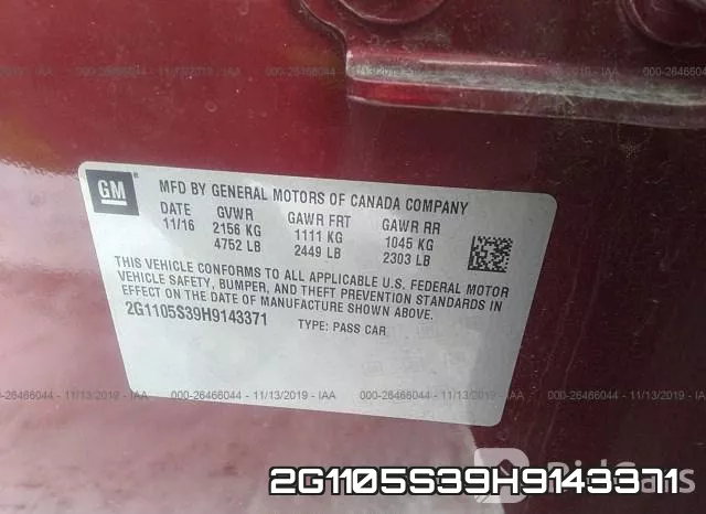 2G1105S39H9143371 фото 9