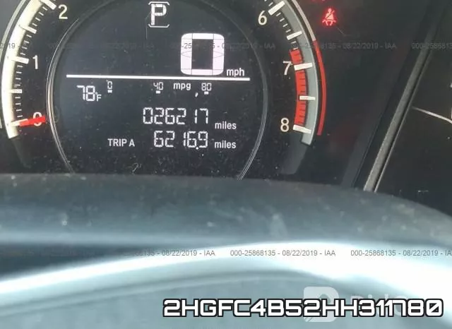 2HGFC4B52HH311780 фото 8