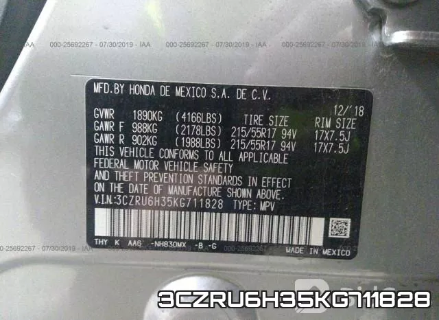 3CZRU6H35KG711828 фото 10