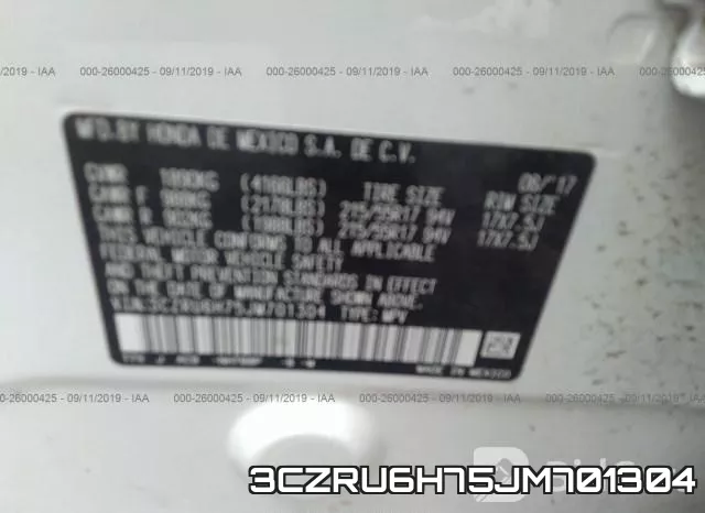 3CZRU6H75JM701304 фото 10