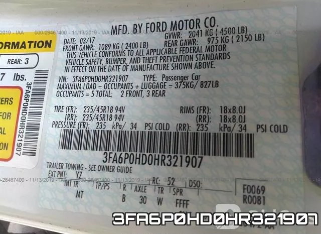 3FA6P0HD0HR321907 фото 10