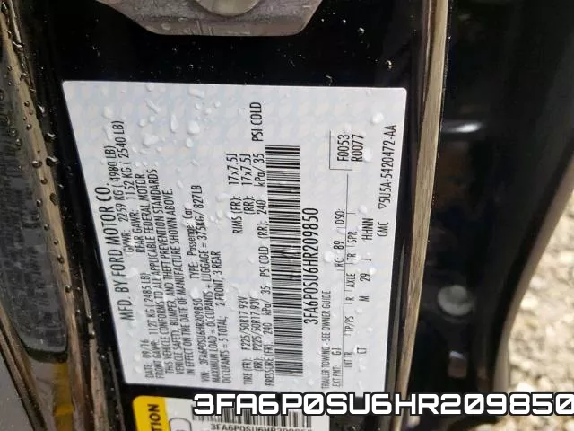 3FA6P0SU6HR209850 фото 2