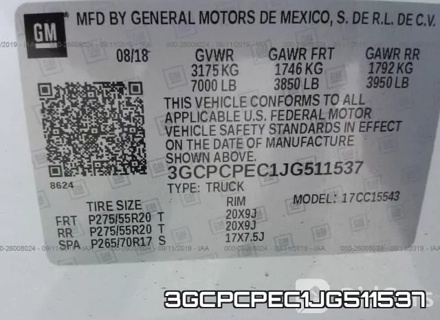3GCPCPEC1JG511537 фото 10