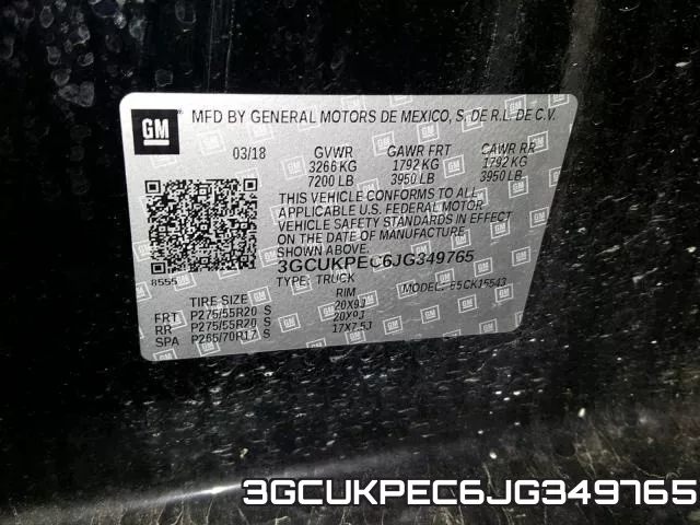 3GCUKPEC6JG349765 фото 2