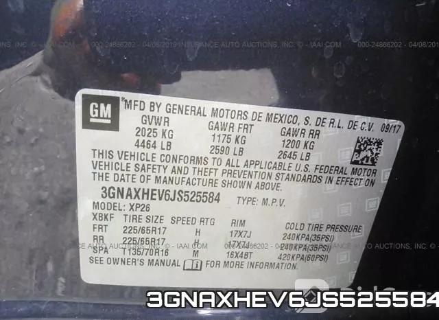 3GNAXHEV6JS525584 фото 10