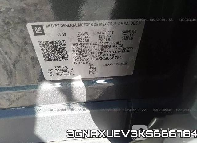 3GNAXUEV3KS666784 фото 10