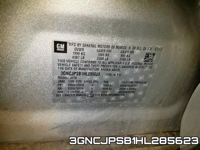 3GNCJPSB1HL285623 фото 2