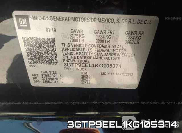 3GTP9EEL1KG105374 фото 10