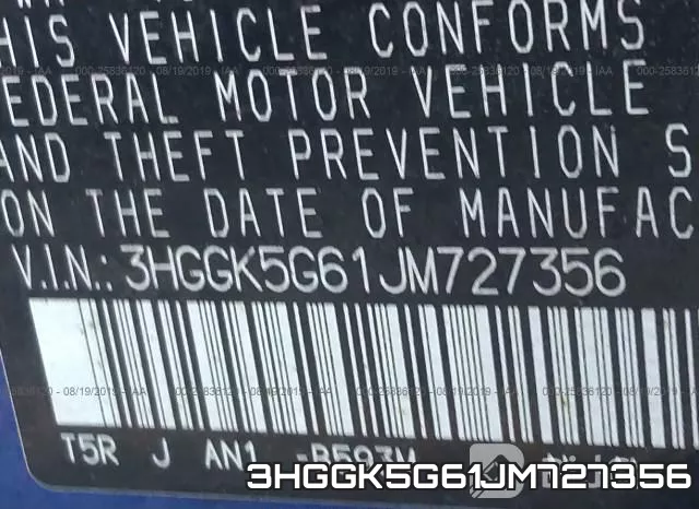 3HGGK5G61JM727356 фото 10