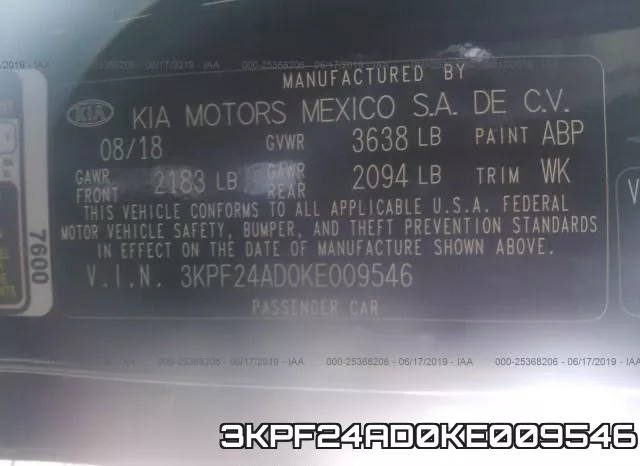 3KPF24AD0KE009546 фото 10