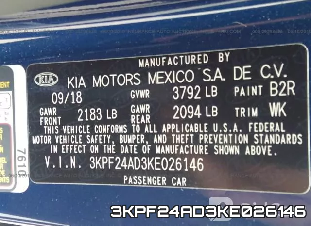 3KPF24AD3KE026146 фото 10