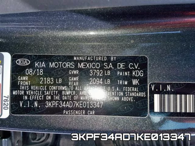 3KPF34AD7KE013347 фото 2