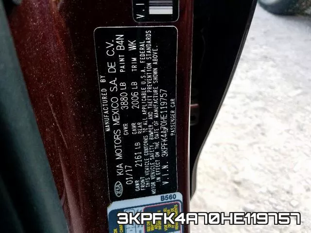 3KPFK4A70HE119757 фото 2