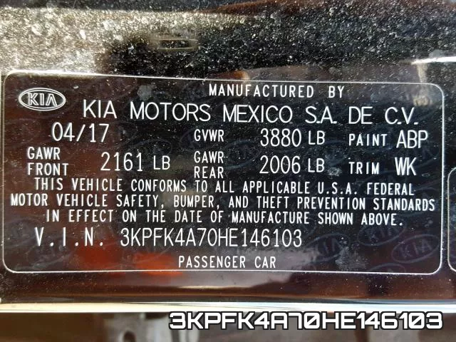 3KPFK4A70HE146103 фото 2