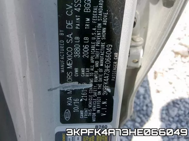 3KPFK4A73HE066049 фото 2