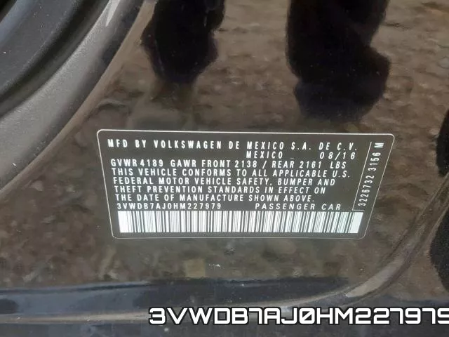 3VWDB7AJ0HM227979 фото 2