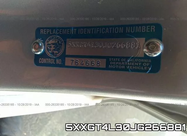 5XXGT4L30JG266881 фото 10
