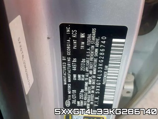 5XXGT4L33KG286740 фото 2