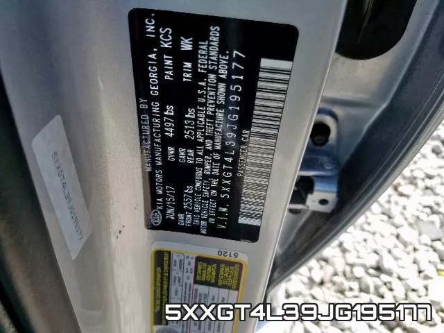 5XXGT4L39JG195177 фото 2