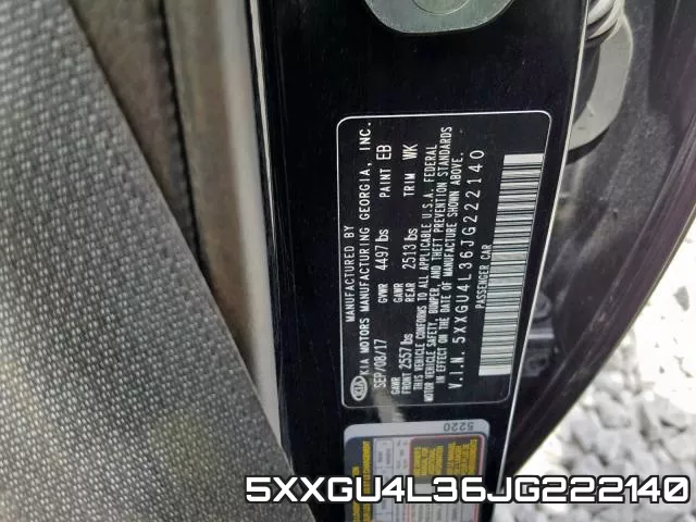 5XXGU4L36JG222140 фото 2