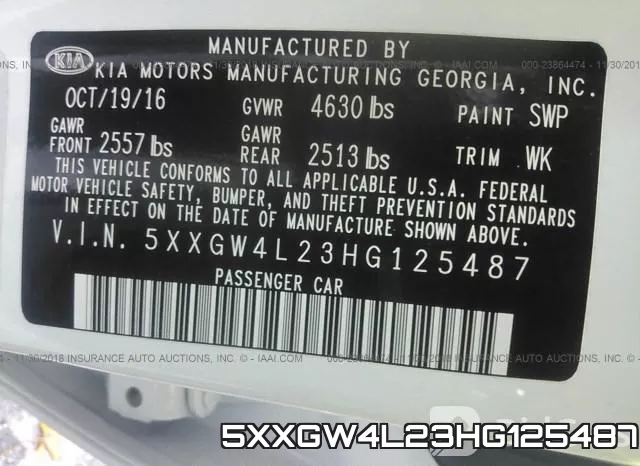 5XXGW4L23HG125487 фото 10