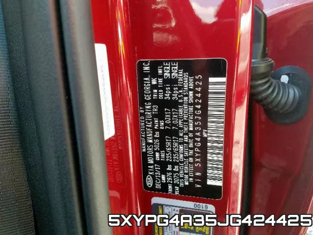 5XYPG4A35JG424425 фото 2