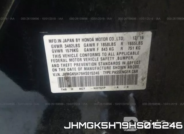 JHMGK5H79HS015246 фото 10